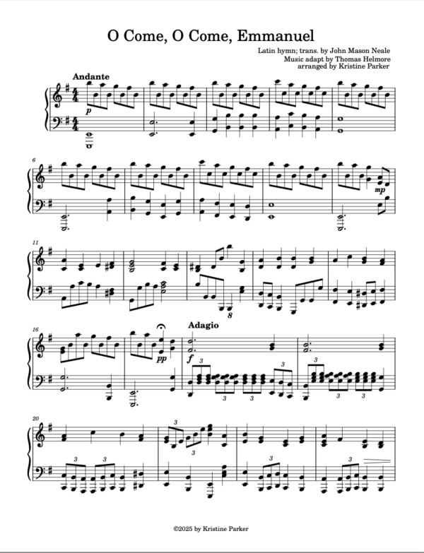 O Come, O Come, Emmanuel